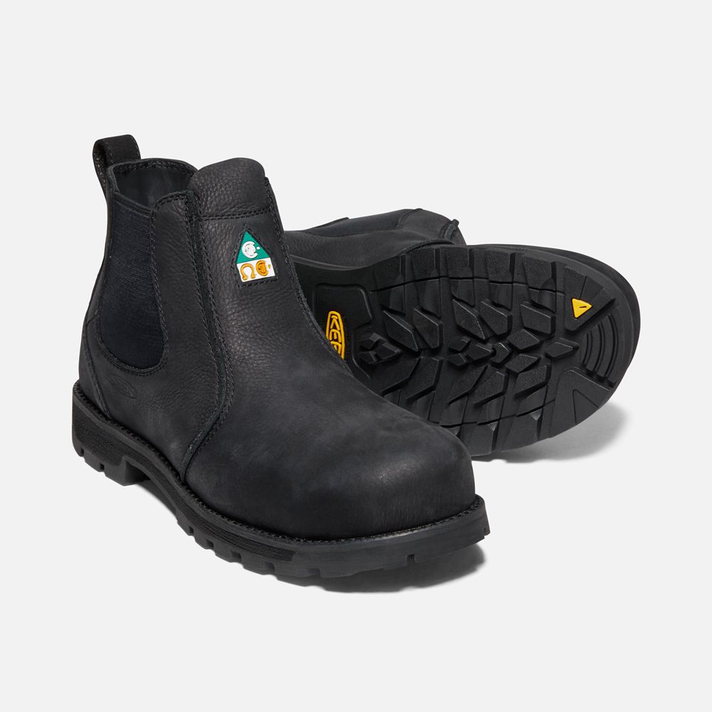 Botas de Trabajo Keen Mexico Negros - Hombre Csa Seattle Romeo (Carbon-Fiber Toe) - EV1250369